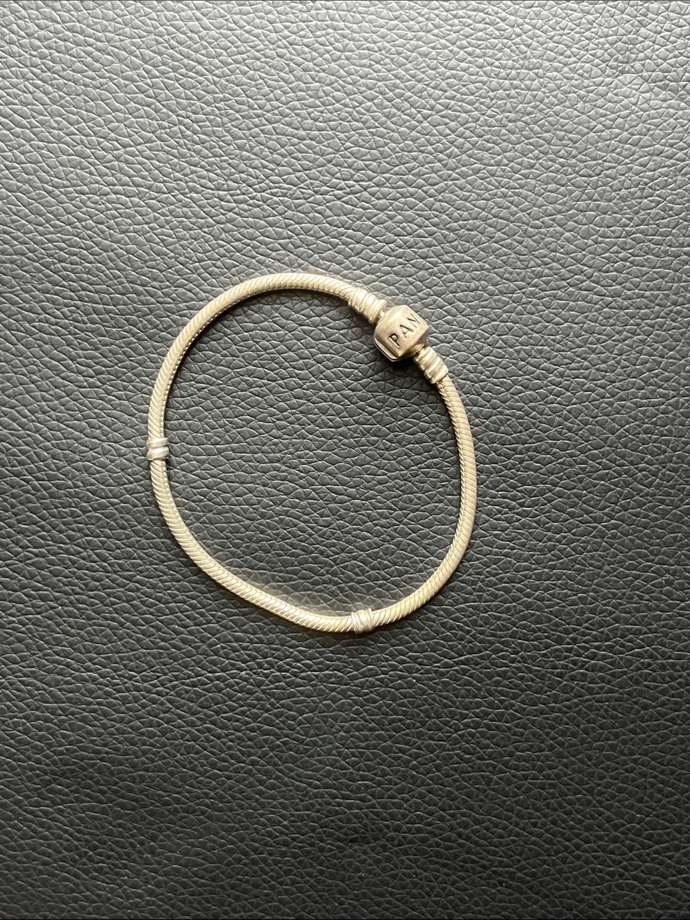 Pandora Gold Snake Chain Charm Bracelet -